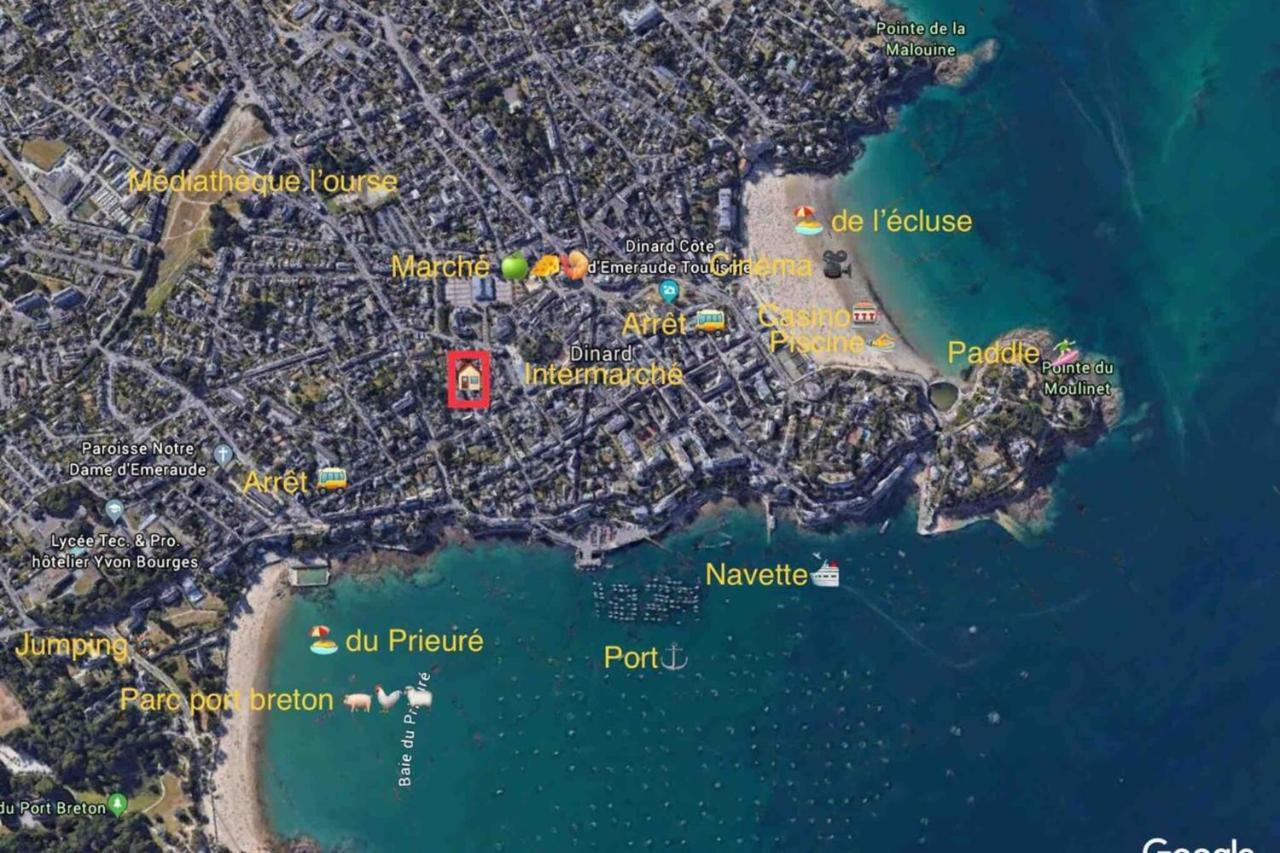 T2 50M Du Marcheplagesjardin Priverue Calme Ντινάρ Εξωτερικό φωτογραφία